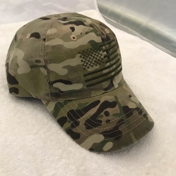 ROTHCO U.S. Military Issue Adjustable Camou American Flag Ball Cap - Picture 4 of 14